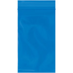 3 x 5" - 2 Mil Blue Reclosable Poly Bags  - 1000/Case
