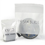 8 x 10" - 6 Mil White Block Reclosable Poly Bags  - 1000/Case