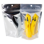 6 x 9.5 + 3.5"BG 3mil, Stand Up Pouch/metalized/clear  - 1000/Case