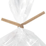 9 x 5/32" Recycled Paper Twist Tie  - 2000/Case