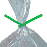 8 x 5/32" Green Paper Twist Ties  - 2000/Case