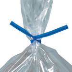 12 x 5/32" Blue Plastic Twist Ties  - 2000/Case