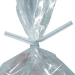 4 x 5/32" White Paper Twist Ties  - 2000/Case