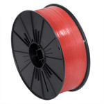 5/32" x 7000' Red Plastic Twist Tie Spool  - 1/Case