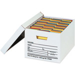 15 x 12 x 10" Auto-Lock Bottom File Storage Boxes  - Letter/Legal - 12/Case