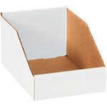 6 x 9 x 4 1/2" White Bin Boxes  - 25/Bundle