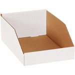8 x 12 x 4 1/2" White Bin Boxes  - 50/Bundle