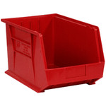 18 x 11 x 10" Red Plastic Stack & Hang Bin Boxes - 4 Bins/Cs