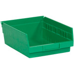 11 5/8 x 8 3/8 x 4" Green Plastic Shelf Bin Boxes - 20 Bins/Cs