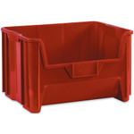 19 7/8 x 15 1/4 x 12 7/16" Red Giant Stackable Bins - 3 Bins/Cs