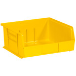 10 7/8 x 11 x 5" Yellow Plastic Stack & Hang Bin Boxes - 6 Bins/Cs