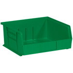 10 7/8 x 11 x 5" Green Plastic Stack & Hang Bin Boxes - 6 Bins/Cs