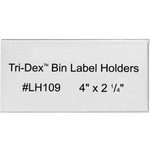 4 x 2 1/4" Tri-Dex™ Bin Label Holders - 25/Case