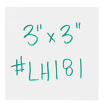 3 x 3" White Warehouse Labels - Magnetic Strips - 25/Case
