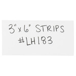 3 x 6" White Warehouse Labels - Magnetic Strips - 25/Case