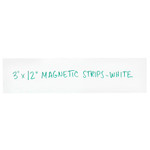 3 x 12" White Warehouse Labels - Magnetic Strips - 25/Case