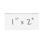 1 x 2" White Warehouse Labels - Magnetic Strips - 25/Case