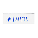 1 x 3" White Warehouse Labels - Magnetic Strips - 25/Case