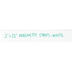 2 x 12" White Warehouse Labels - Magnetic Strips - 25/Case