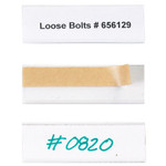 1 x 3" Open-Edge™ Plastic Label Holders - 50/Case