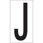 3 1/2" "J" Vinyl Warehouse Letter Labels - 50/Case