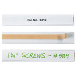1 x 6" Open-Edge™ Plastic Label Holders - 50/Case