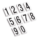 3 1/2" Vinyl Warehouse Number Kit Labels - 600/case