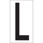 3 1/2" "L" Vinyl Warehouse Letter Labels - 50/Case