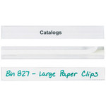 3/4 x 6" Hol-Dex® Self-Adhesive Plastic Label Holders - 12/Case