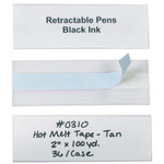 2 x 6" Hol-Dex® Self-Adhesive Plastic Label Holders - 12/Case