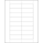 1 1/8 x 3" Plastic Label Holder Insert Cards - 800/Case