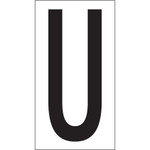 3 1/2" "U" Vinyl Warehouse Letter Labels - 50/Case