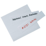 1 1/4 x 6" Plastic Label Holder Insert Cards - 400/Case