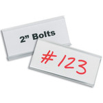 3 x 1 5/16" Wire-Rac™ Snap-On Label Holders - 25/Case