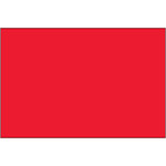 2 x 3" - Fluorescent Red Removable Rectangle Labels - 500/Roll