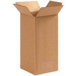 4 x 4 x 8" Tall Corrugated Boxes  - 25/Bundle