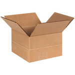 6 x 6 x 4" Multi-Depth Corrugated Boxes  - 25/Bundle