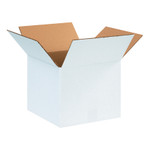 12 x 12 x 10" White Corrugated Boxes  - 25/Bundle
