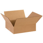 14 x 12 x 4" Flat Corrugated Boxes  - 25/Bundle