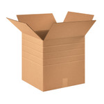 16 x 16 x 16" Multi-Depth Corrugated Boxes  - 10/Bundle