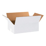 18 x 12 x 8" White Corrugated Boxes  - 25/Bundle