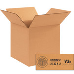 12 x 12 x 12" V3c Weather-Resistant Corrugated Boxes  - 20/Bundle