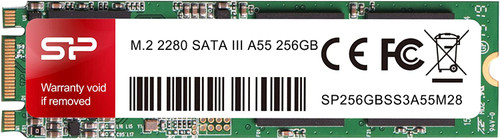 Silicon Power 256GB A55 M.2 SSD (SLC Cache for Speed Boost) SATA III Internal Solid State Drive 2280 (SU256GBSS3A55M28AB)