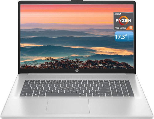 HP Pavilion 17-CP2025DX, 17.3" FHD (1920 x 1080) Laptop, Ryzen 5 7520U Quad Core, 12Gb RAM, 256Gb SSD, Windows 11
