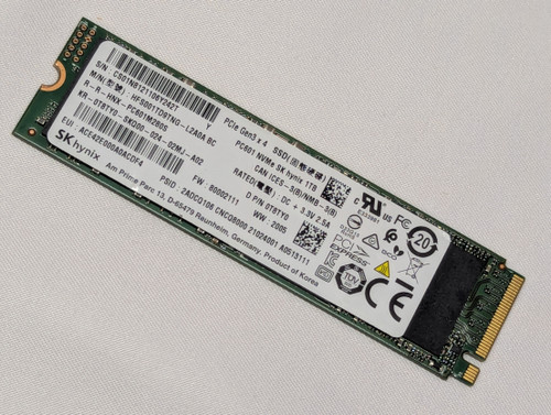 1TB SK hynix SSD M.2 2280 NVMe PCIe Gen3 x4 Internal Solid State Drive, PC601