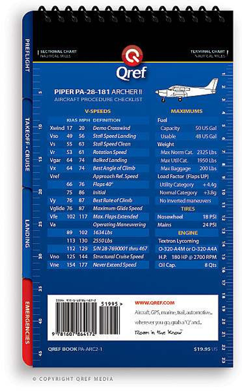 Piper Archer II PA-28-181 Qref Book