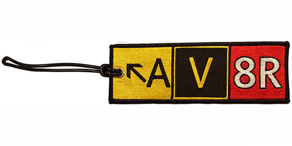 AV8R Embroidered Keychain