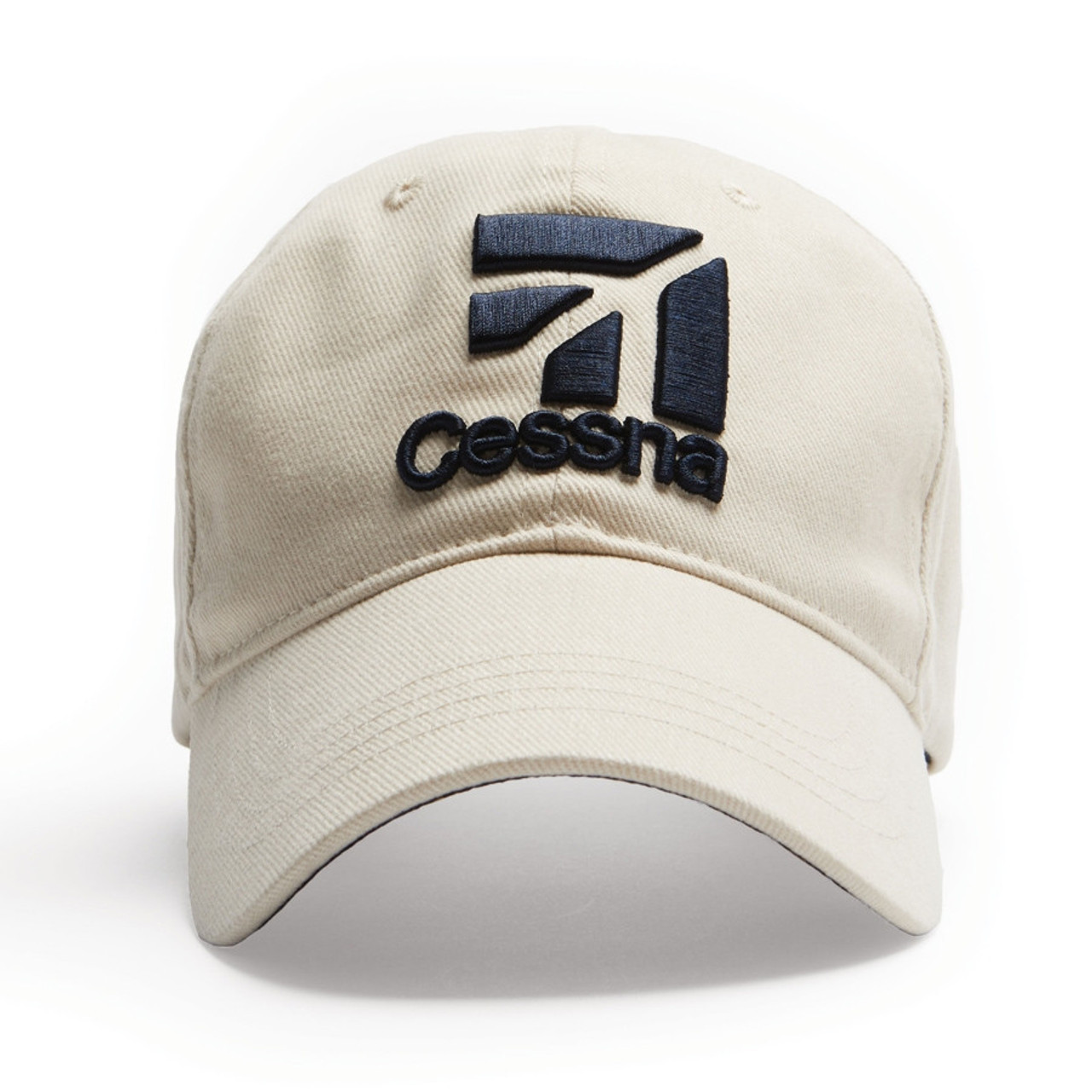 Cessna Cap - 3D Logo Style - Stone