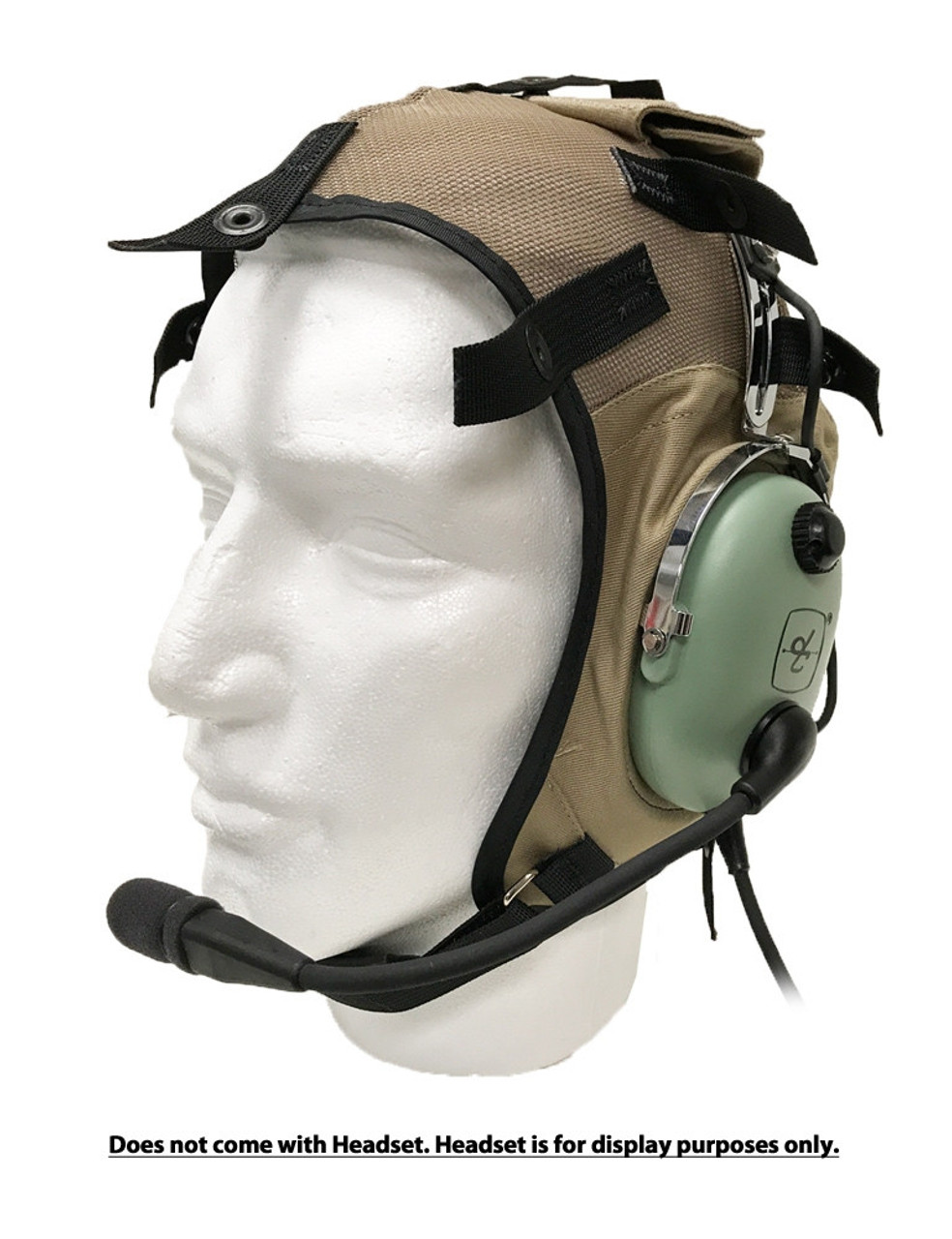 DC Cloth Helmet Assembly - Mesh Khaki #18636G-11