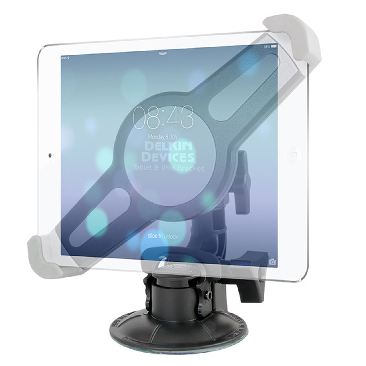 Fat Gecko Single Suction Mount for iPads